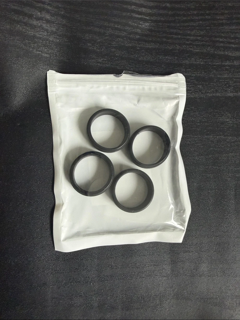 ThunderFit Silicone Ring Set Size 13 Black Wedding Bands 4 Pack